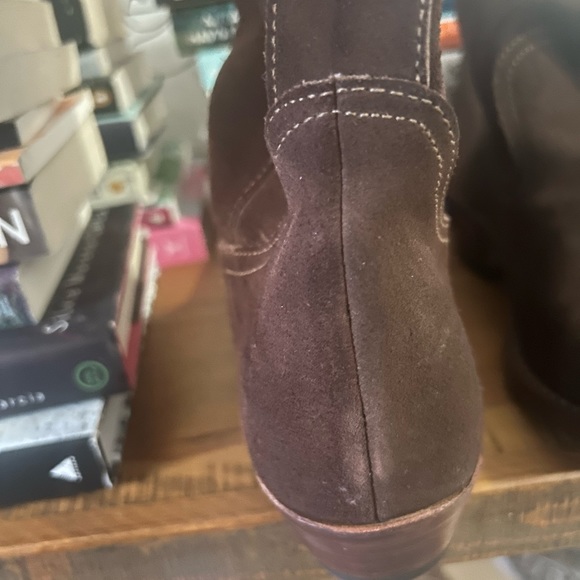 Atitlan Leather Brown Slouchy Suede Boots Size 10 NWOT - Picture 4 of 11